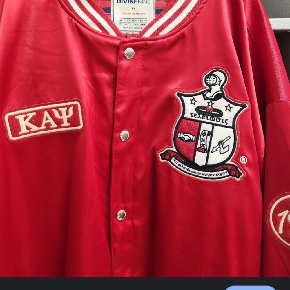 Kappa Alpha Psi(5X ONLY) Varsity Bomber Pledge Fraternity Line Jacket. - Picture 6 of 7